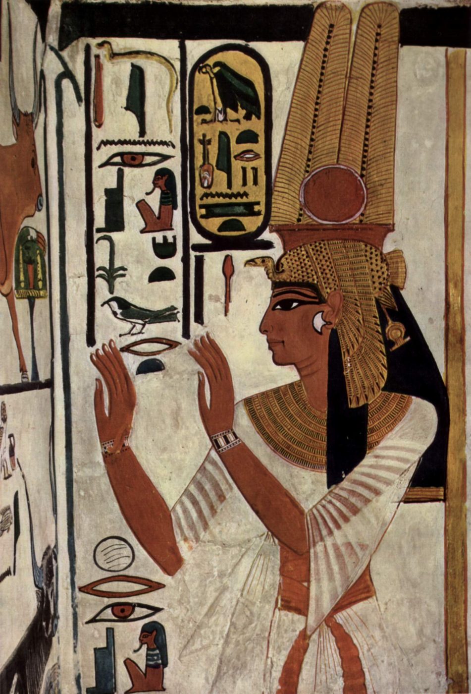 Queen Nefertari, tomb painting, ancient Egypt